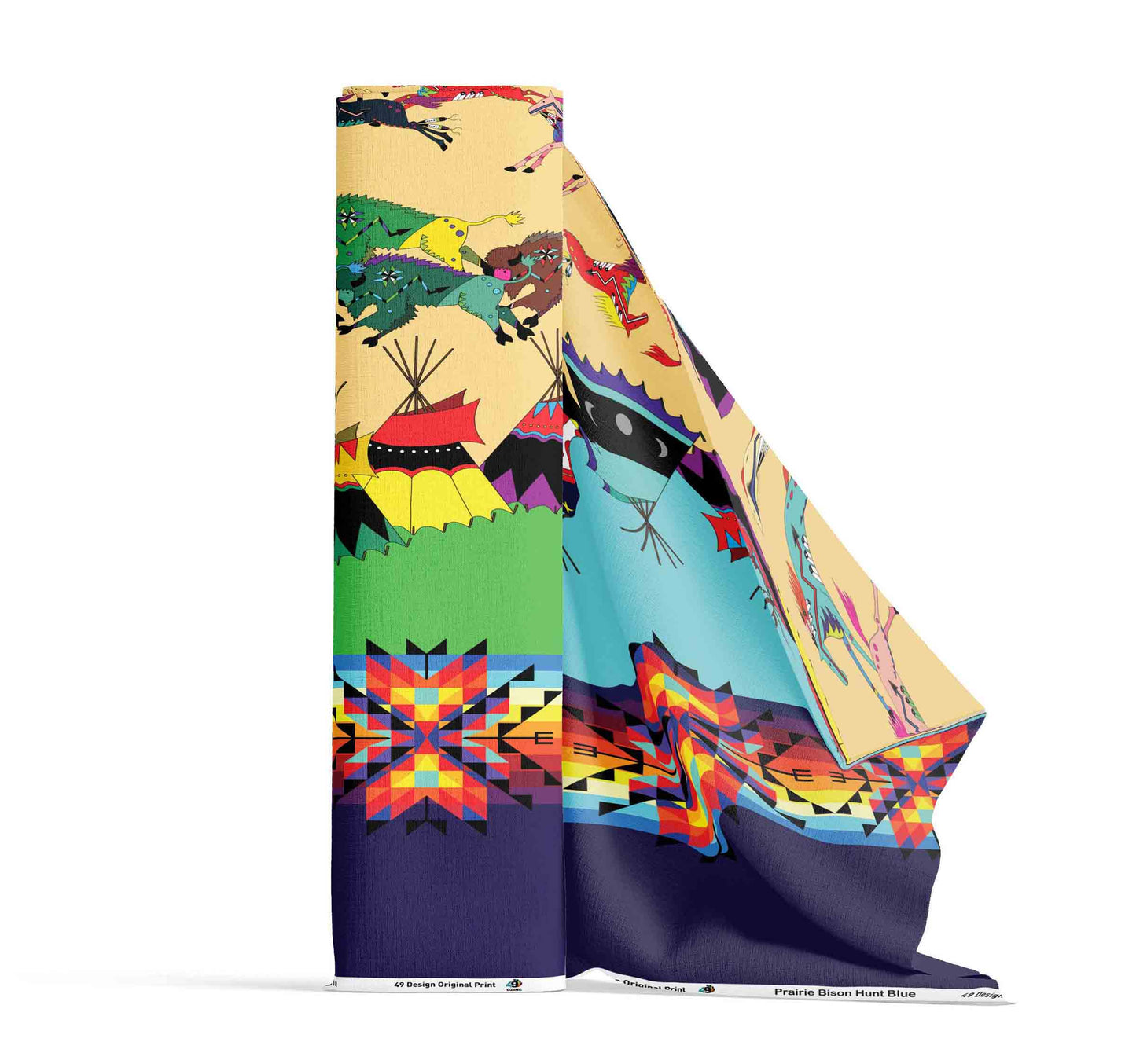 Prairie Bison Hunt Fabric