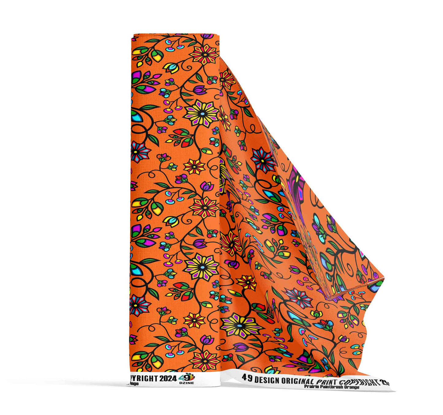 Prairie Paintbrush Orange Fabric