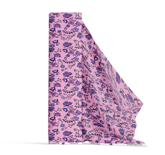 Purple Floral Amour Fabric