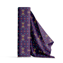 Load image into Gallery viewer, Rainy Chief Rainbow Dark Purple Fabric
