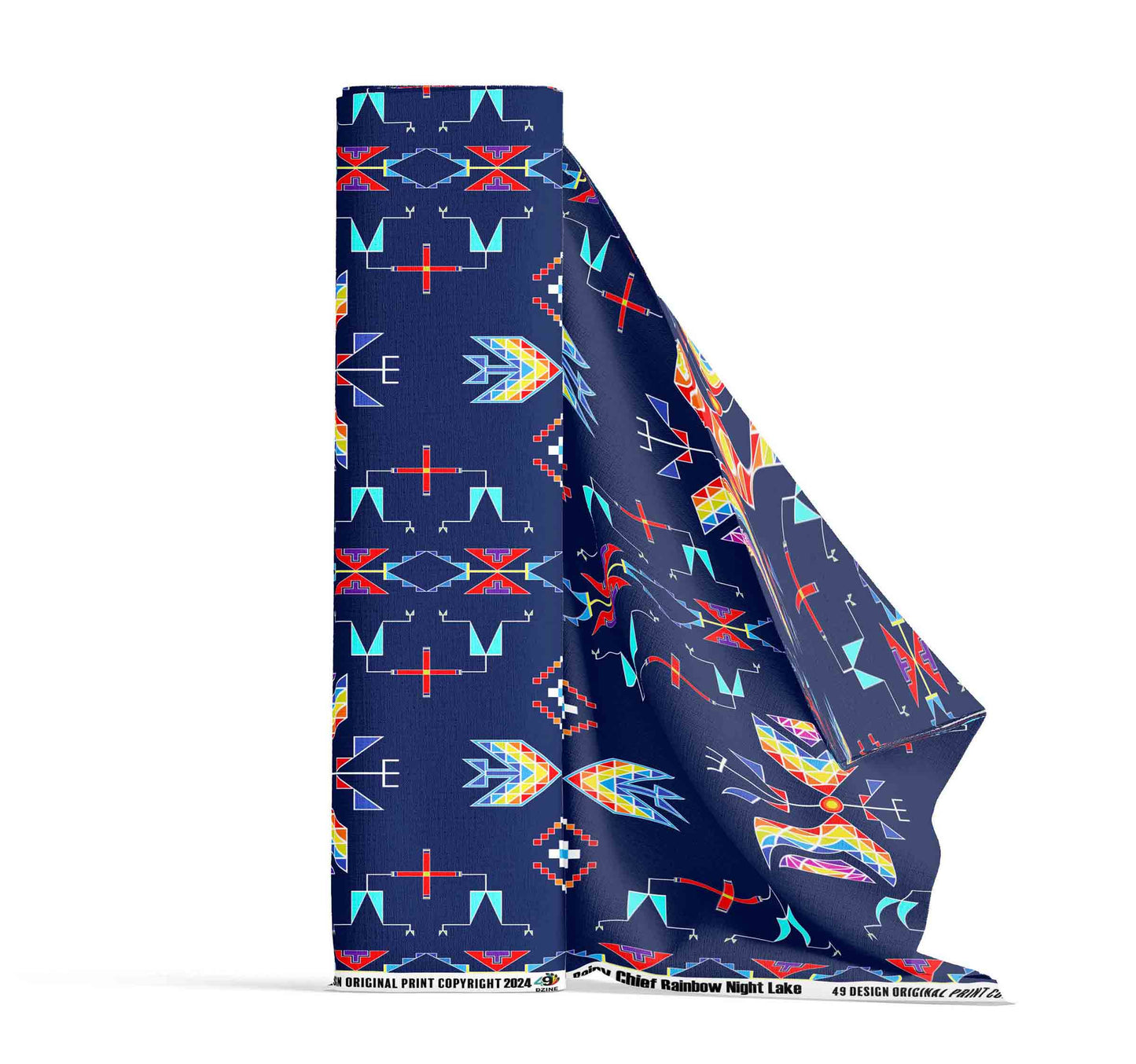 Rainy Chief Rainbow Night Lake Fabric