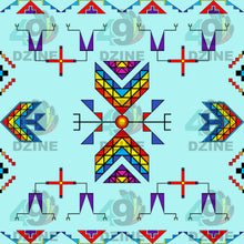 Load image into Gallery viewer, Rainy Chief Rainbow Robin Egg Fabric
