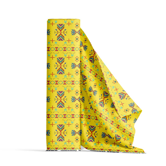 Rainy Chief Rainbow Yellow Fabric