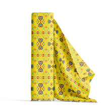 Load image into Gallery viewer, Rainy Chief Rainbow Yellow Fabric
