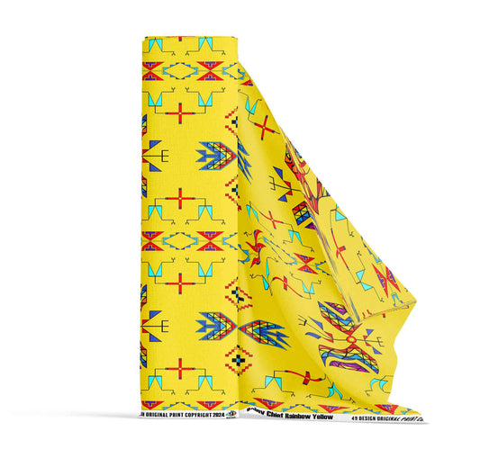 Rainy Chief Rainbow Yellow Fabric