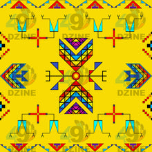 Load image into Gallery viewer, Rainy Chief Rainbow Yellow Fabric
