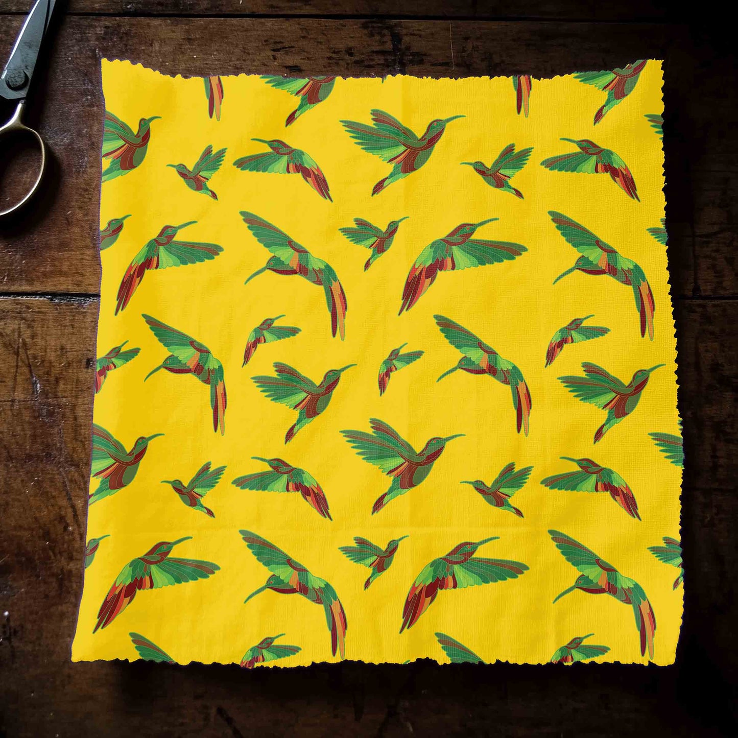 Red Swift Yellow Fabric