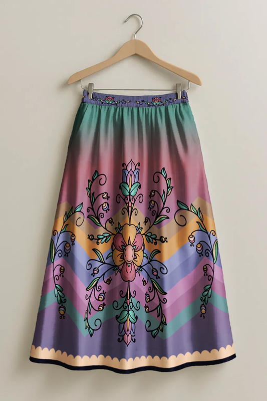 Rust & Ember Flower Song Skirt