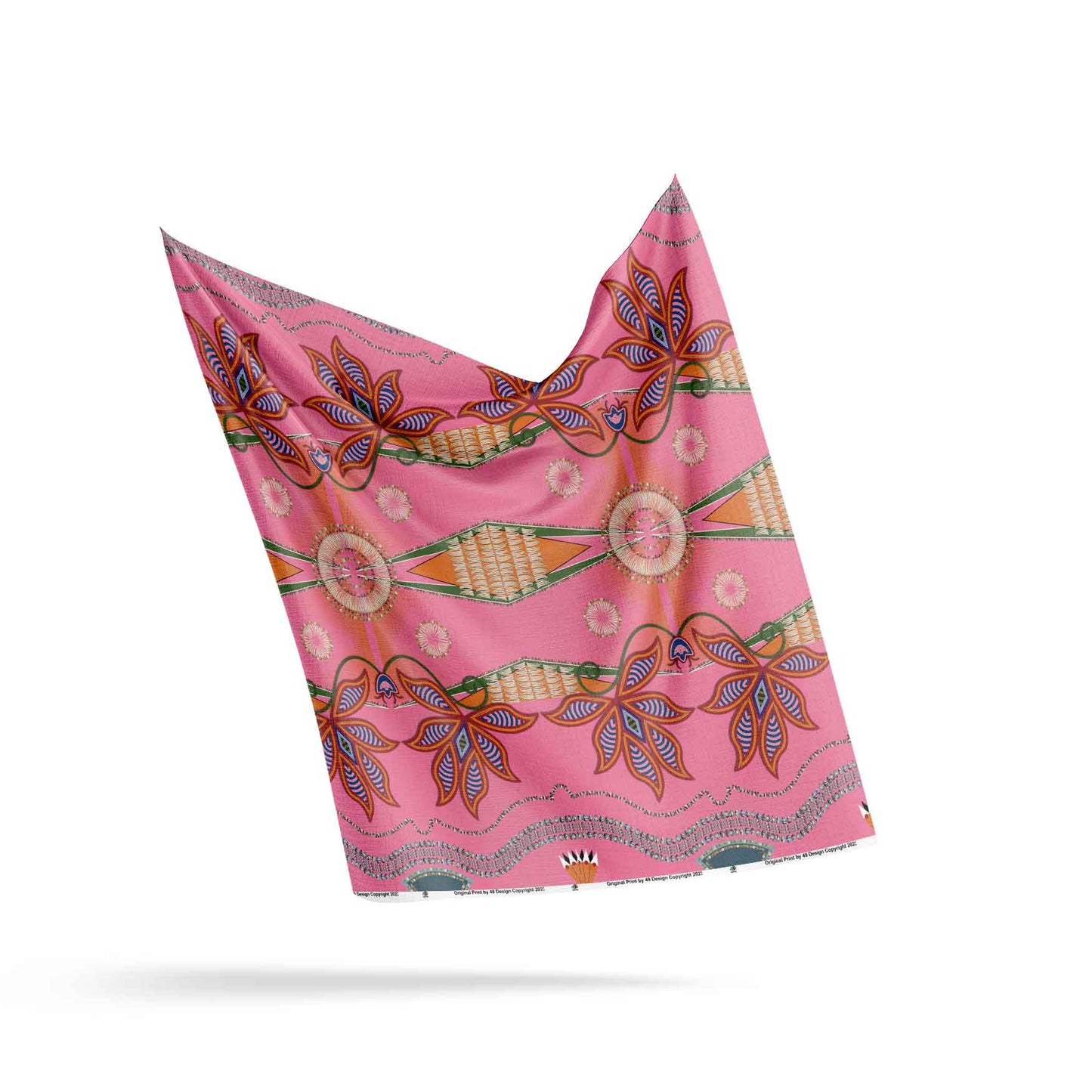 Sacred Plains Pink Fabric