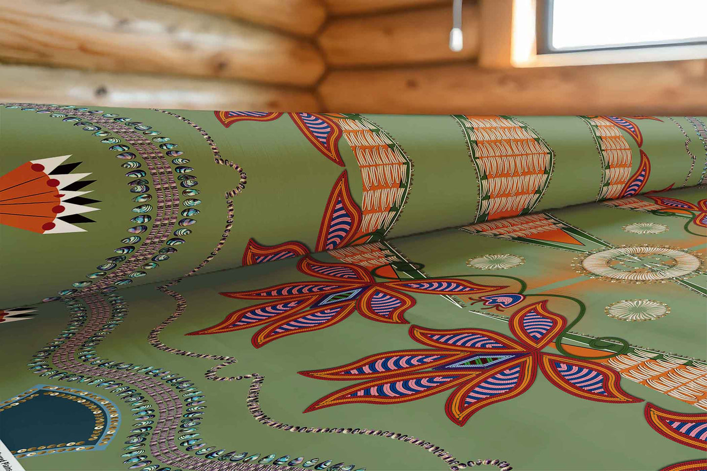 Sacred Plains Sage Fabric