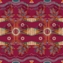 Load image into Gallery viewer, Sacred Plains Maroon Fabric
