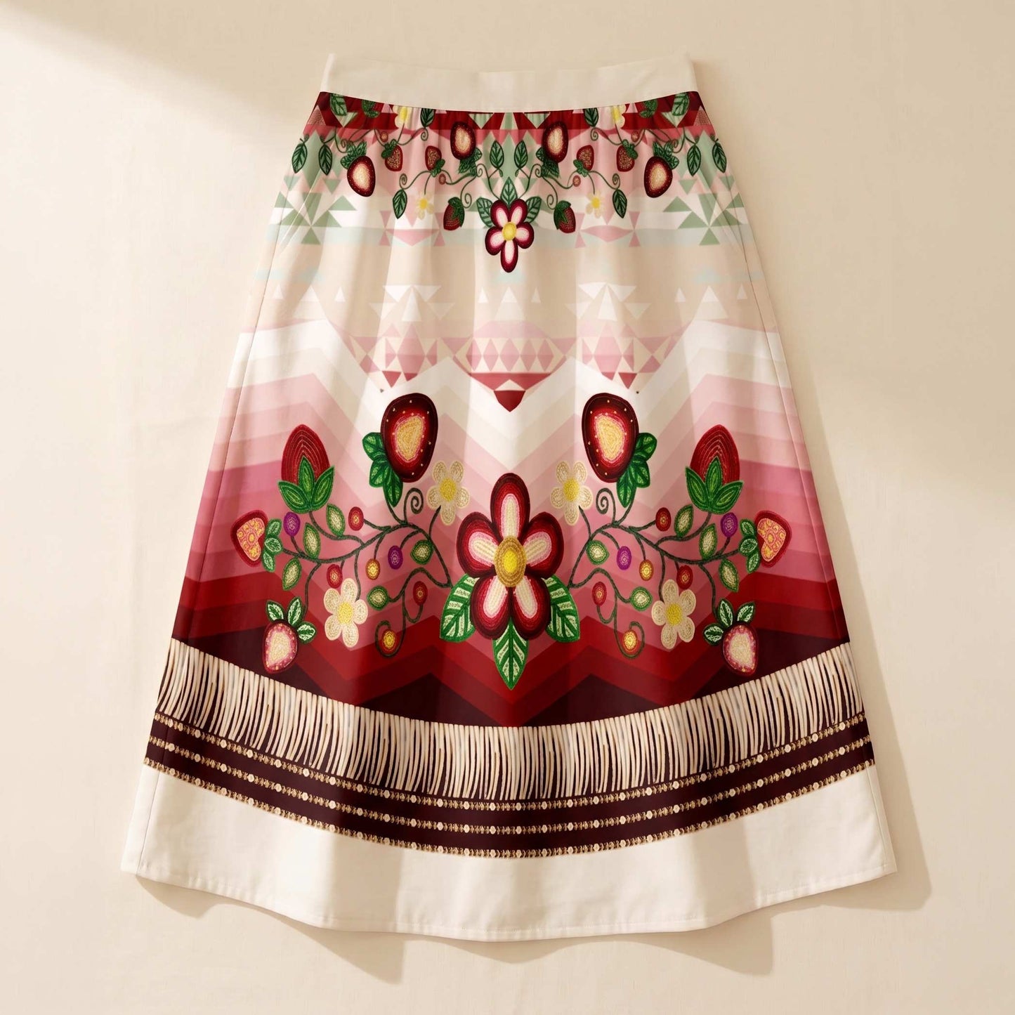 Sacred Strawberry Midi Skirt