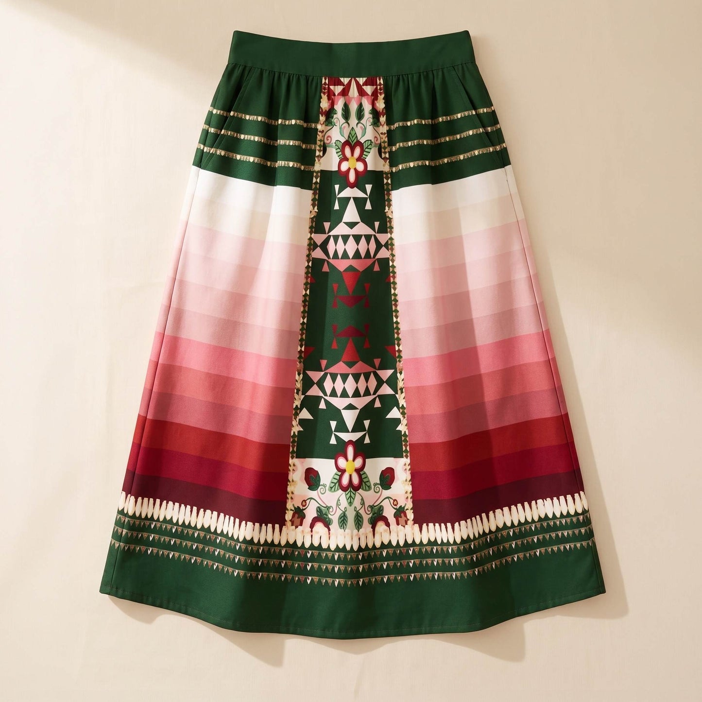 Sacred Strawberry Midi Skirt