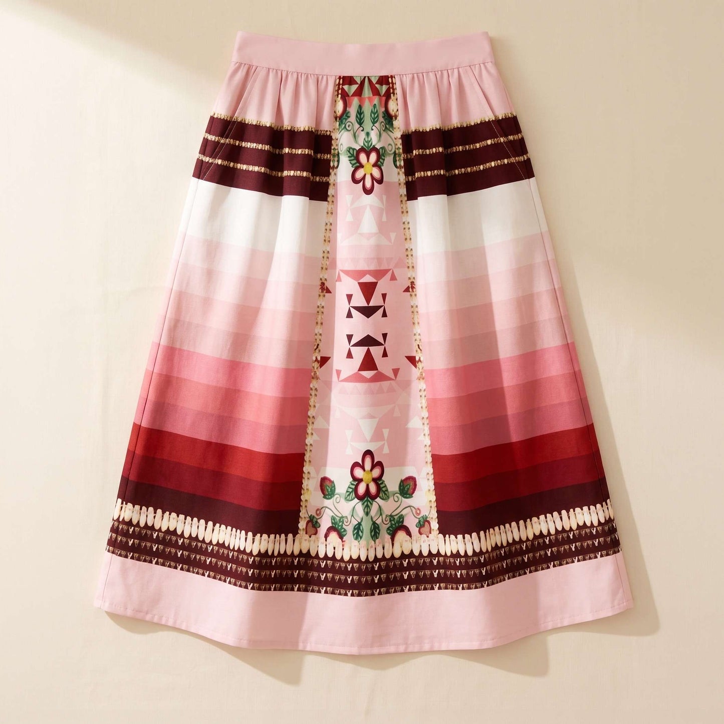 Sacred Strawberry Midi Skirt