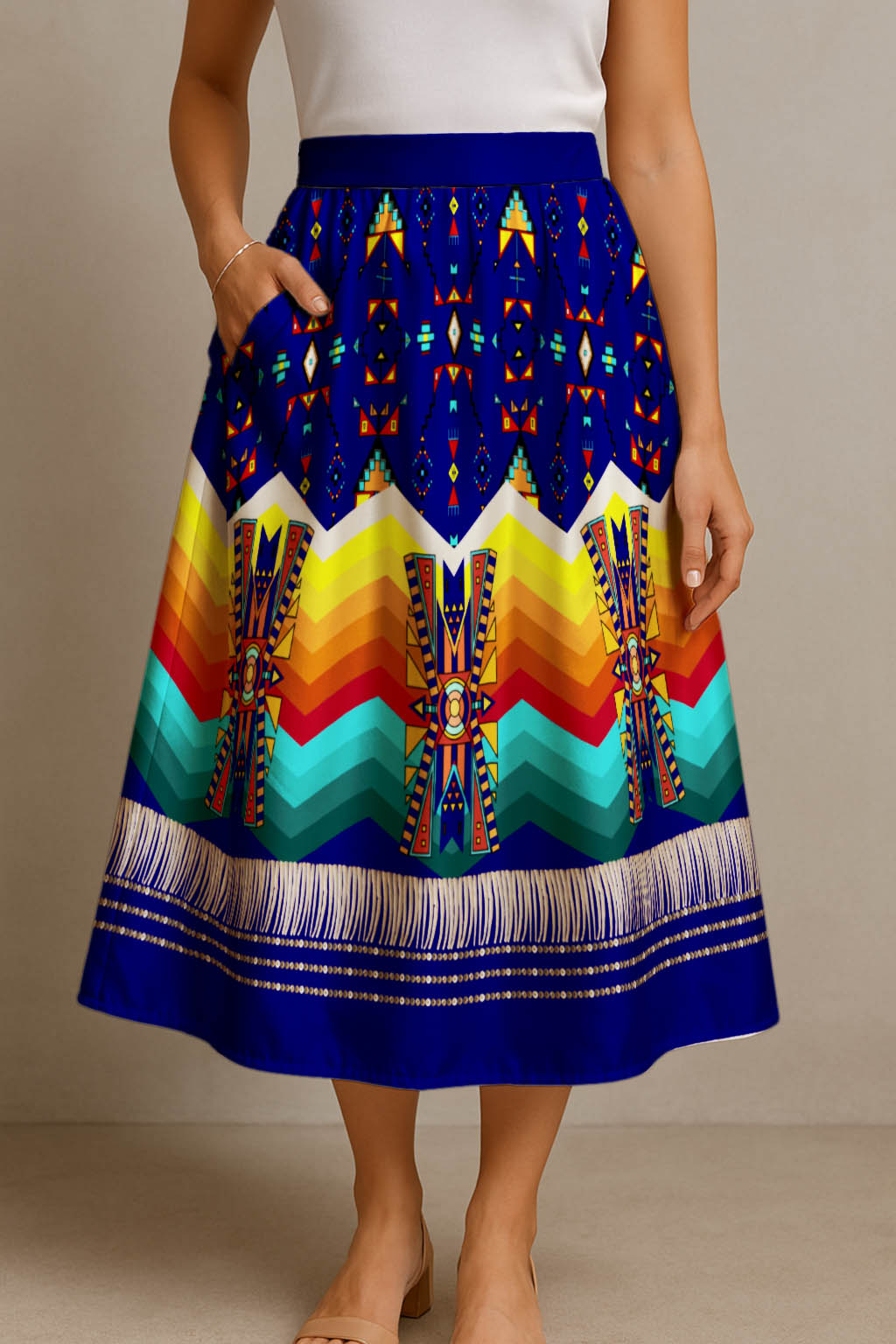 Sentinel of the Plains Midi Skirt