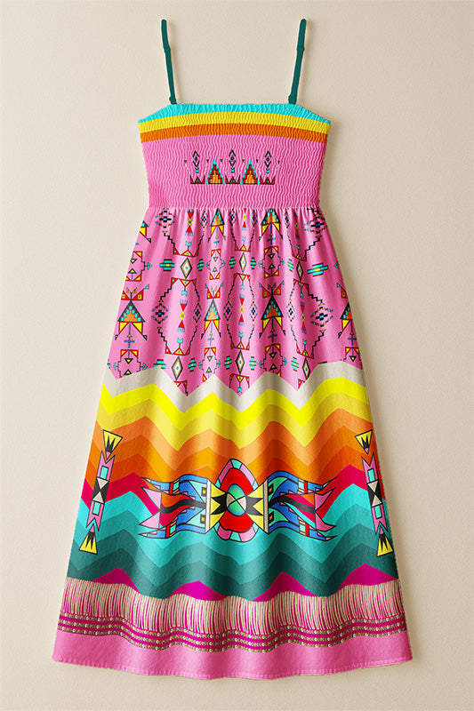 Sentinel of the Plains Pink 1 Smock Top Dress