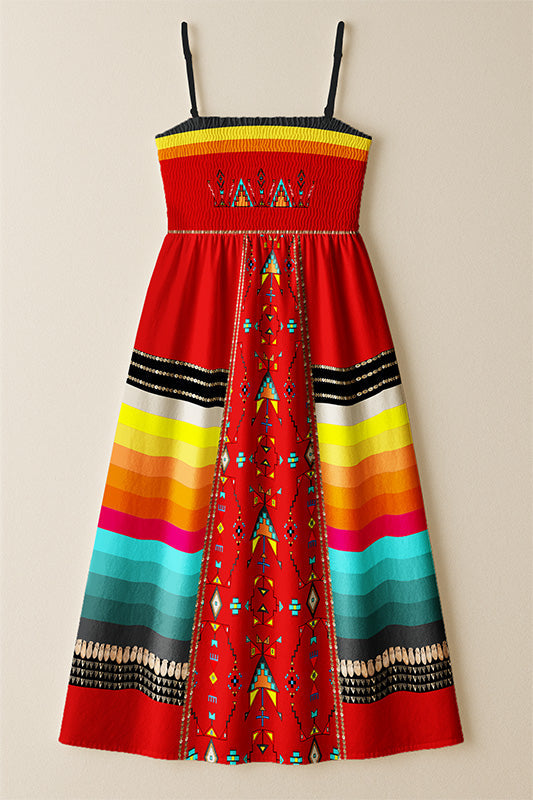 Sentinel of the Plains Red 2 Smock Top Dress