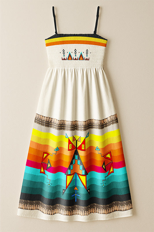 Sentinel of the Plains White 3 Smock Top Dress