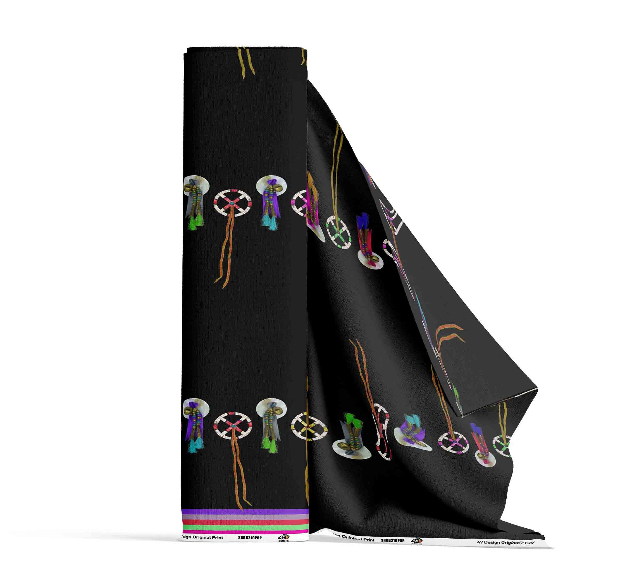 Silk Ribbons and Belles Black Fabric – 49DzineMembers