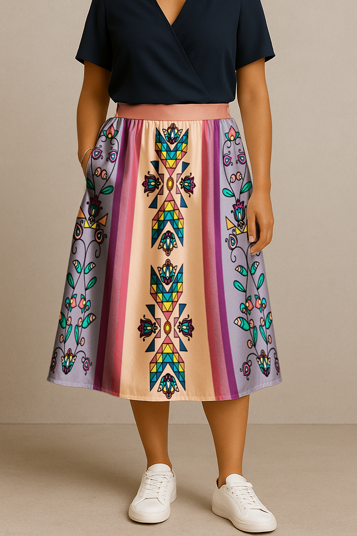 Sister Arrows Pastel Midi Skirt