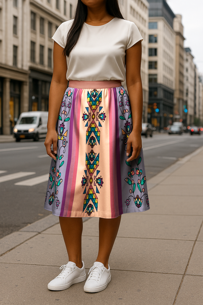 Sister Arrows Pastel Midi Skirt