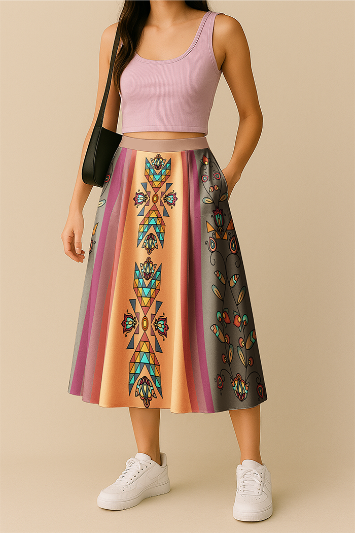 Sister Arrows Earthy Luxe Midi Skirt