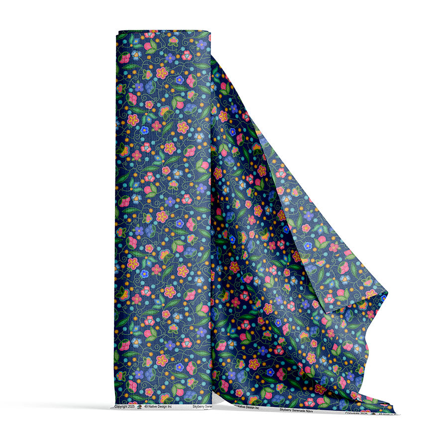 Skyberry Serenade Navy Fabric