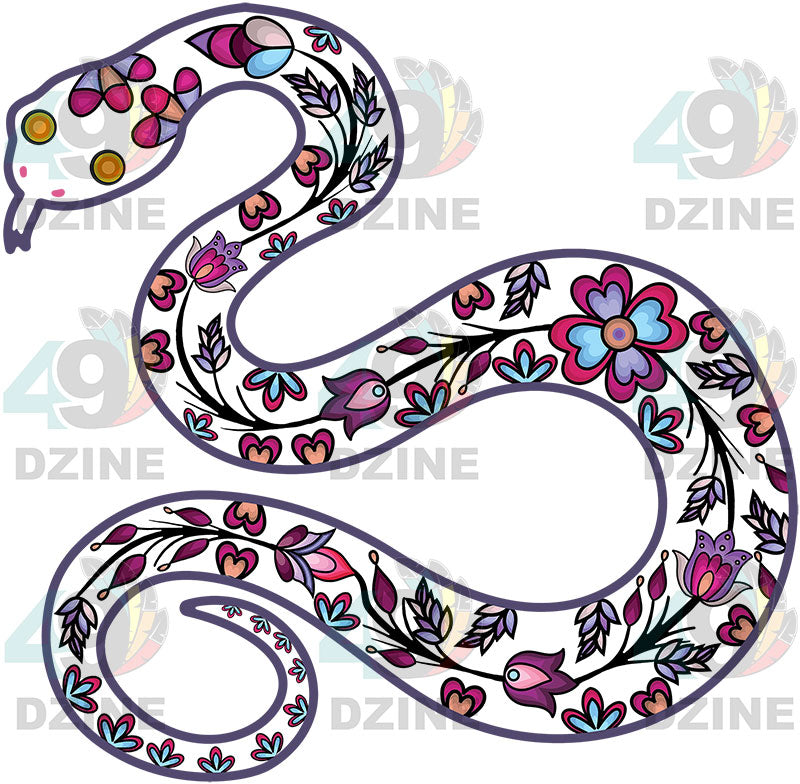 Floral Snake Motif