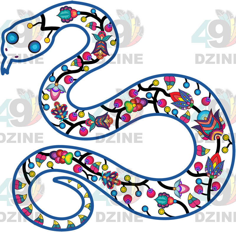 Floral Snake Motif