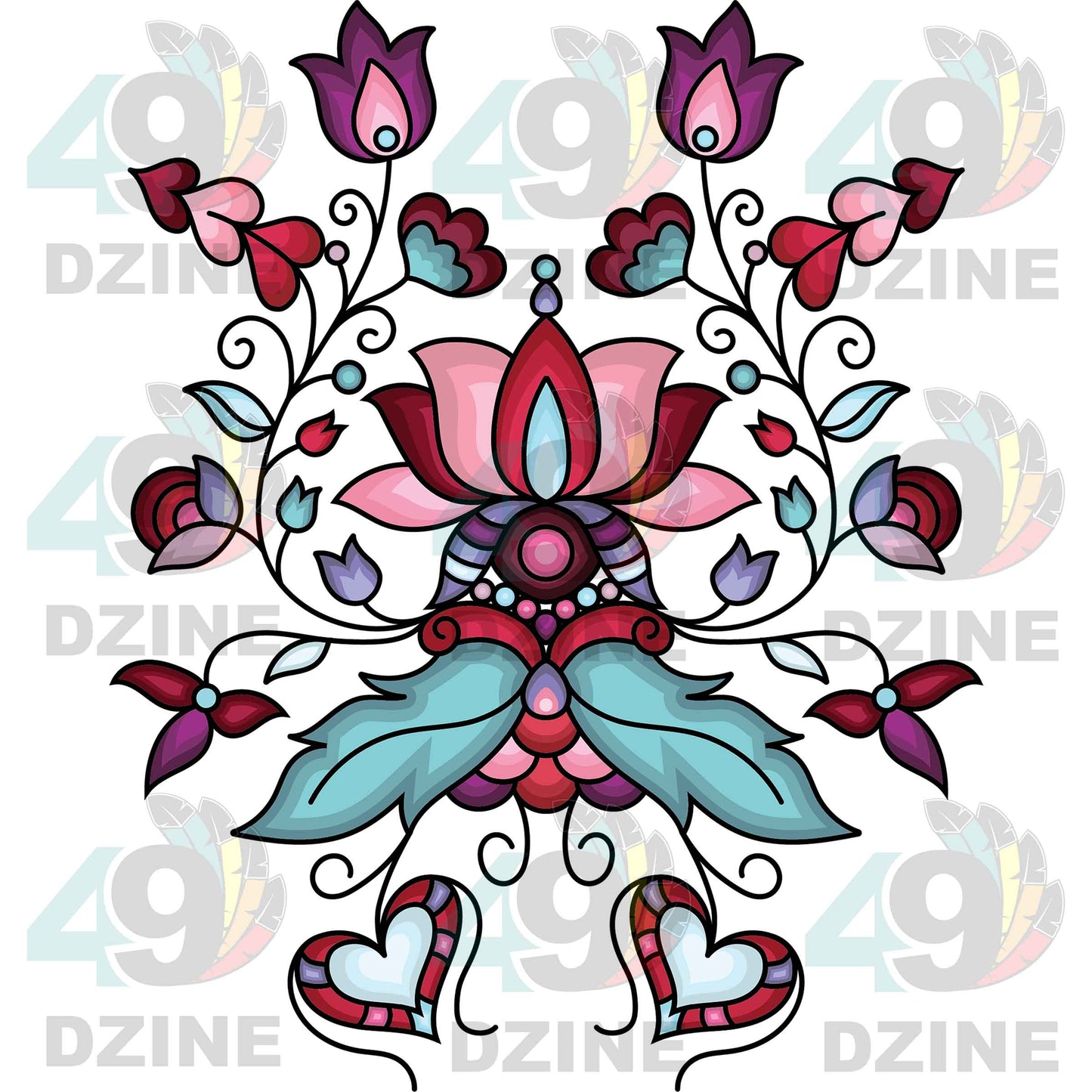 Snowlit Petal Dreams