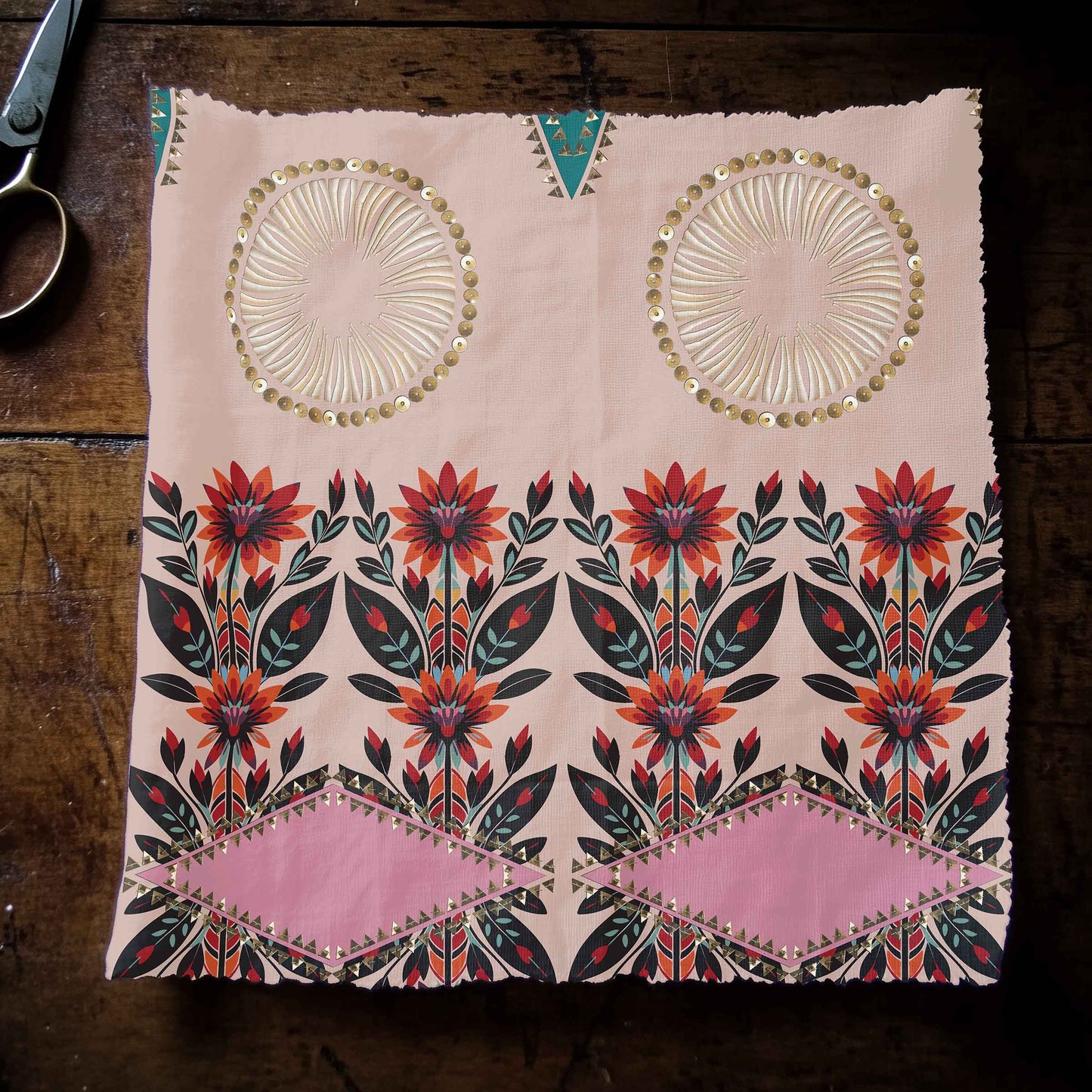 Spring Deco Blush Fabric