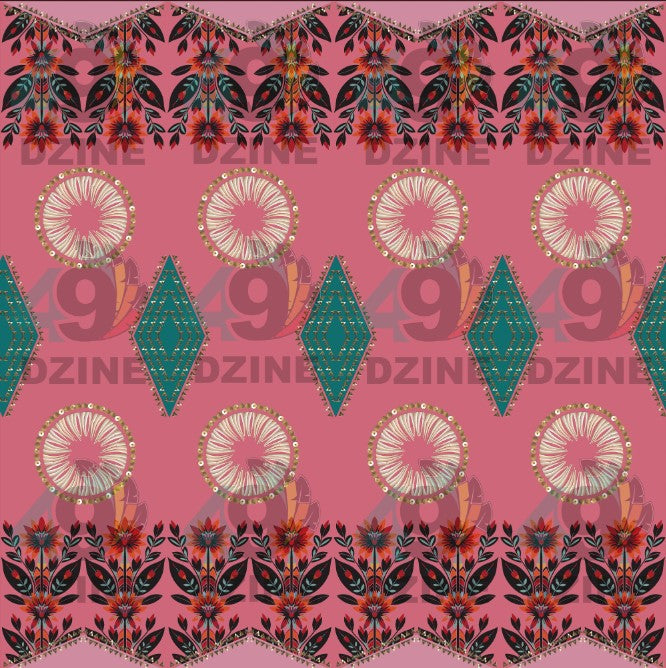 Spring Deco Pink Fabric