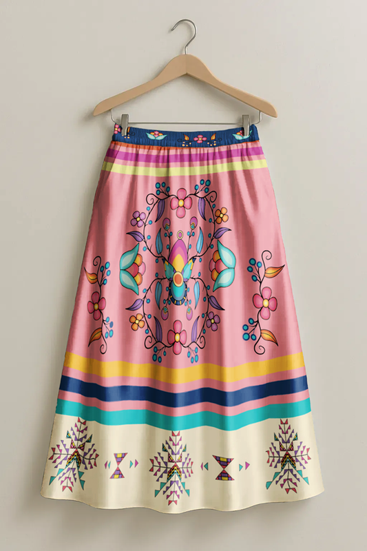 Starwoven Garden Pink Skirt