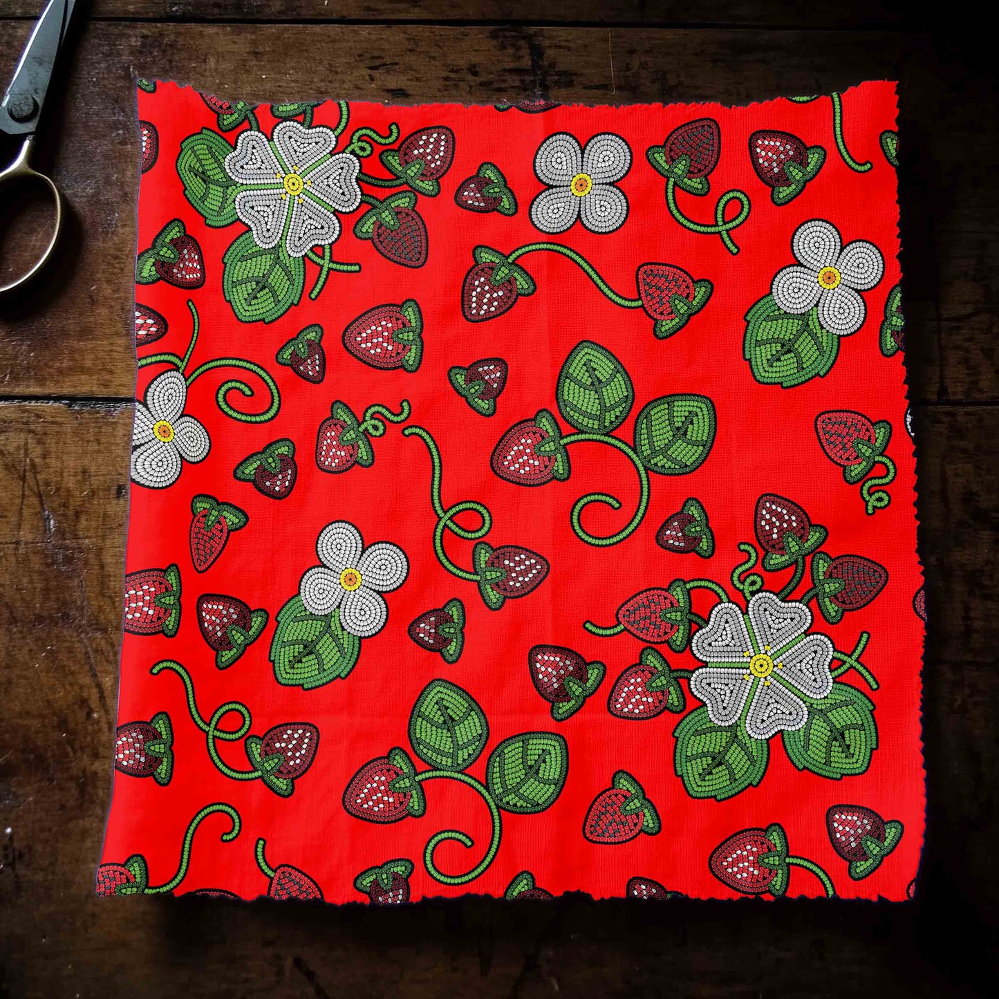 Strawberry Dreams Fire Fabric