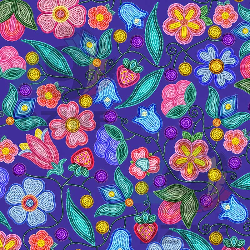 Sweet Offering Indigo Fabric