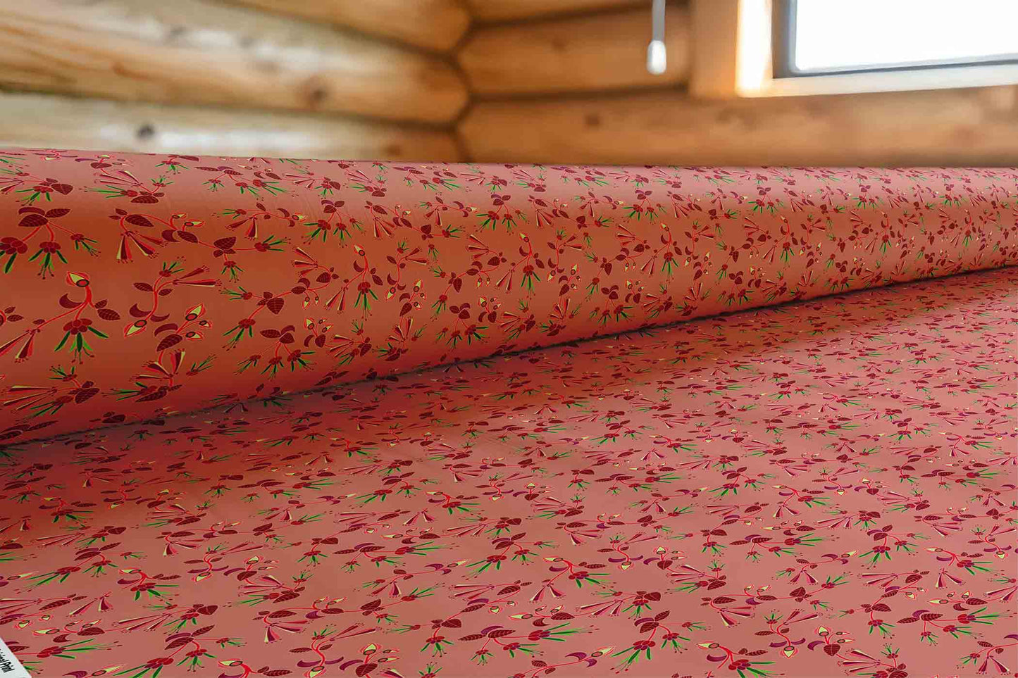 Swift Floral Peach Rouge Remix Fabric