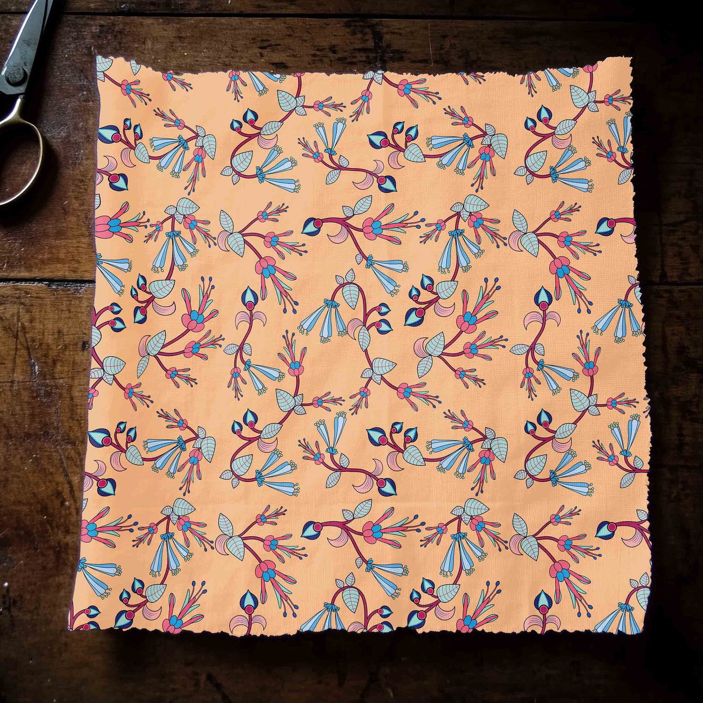 Swift Floral Peach Fabric