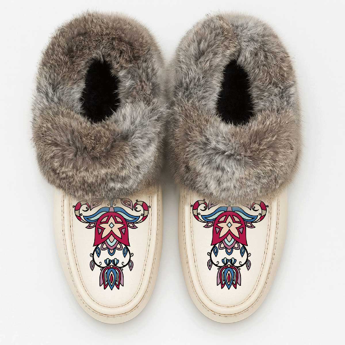 Northern Ember Fur Moccasin