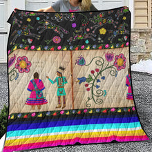 Load image into Gallery viewer, Floral Ledger Sweethearts Lightweight Quilt
