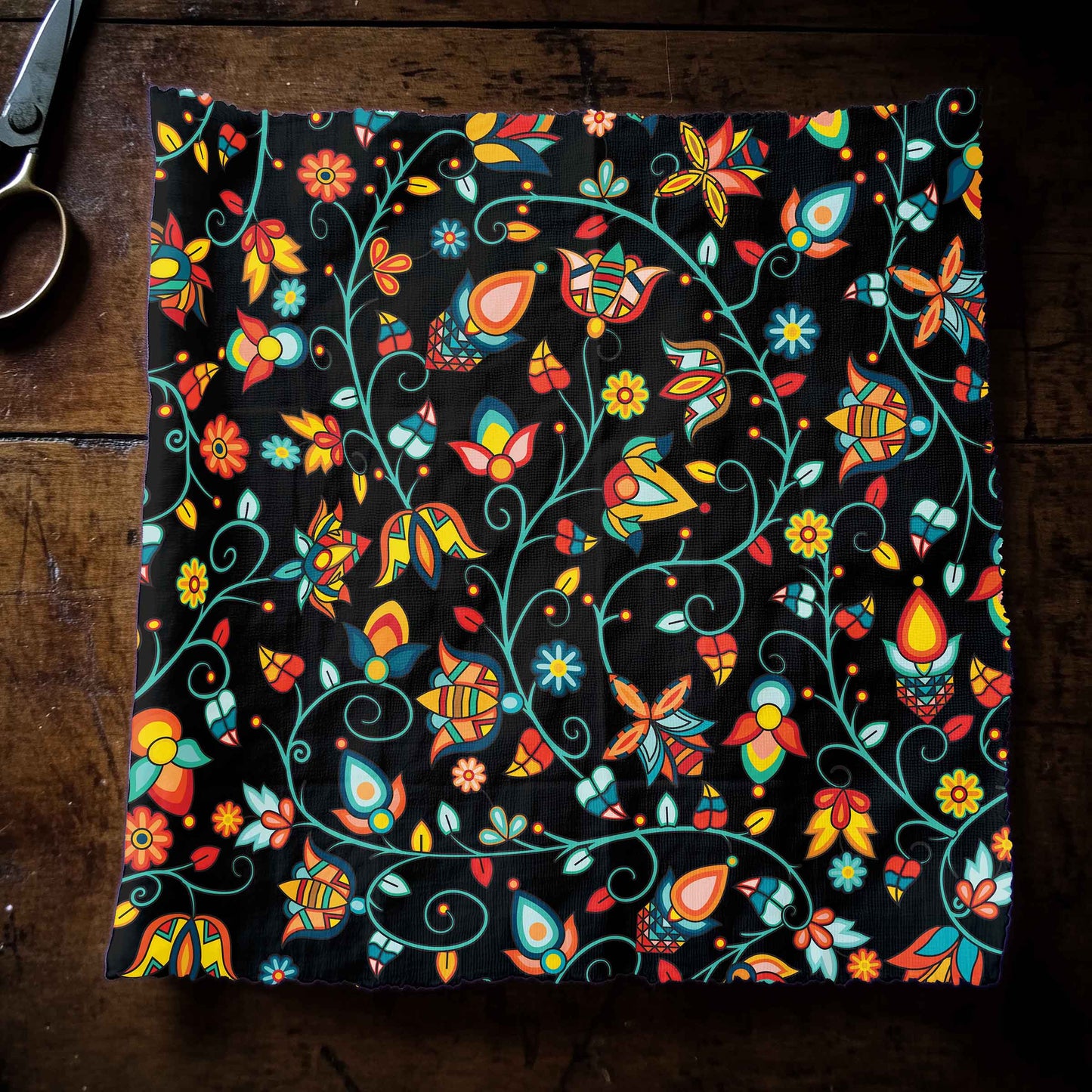 Thorny Path Black Fabric