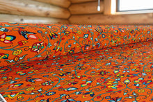 Load image into Gallery viewer, Thorny Path Orange Fabric
