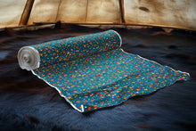 Load image into Gallery viewer, Thorny Path Teal Fabric
