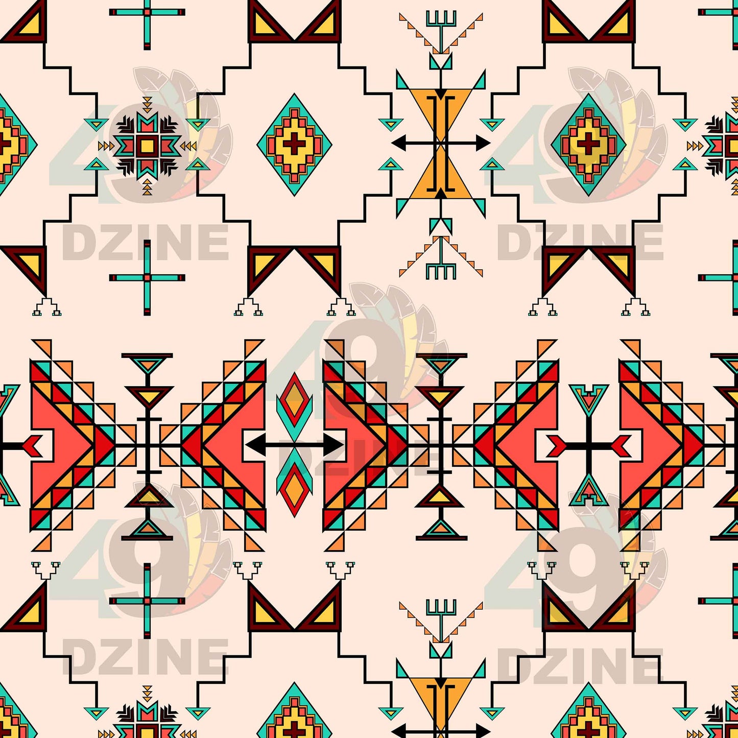 Thunder Flight Cream Fabric