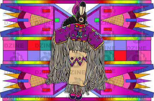 Traditional Buckskin Dancer for Hoodies