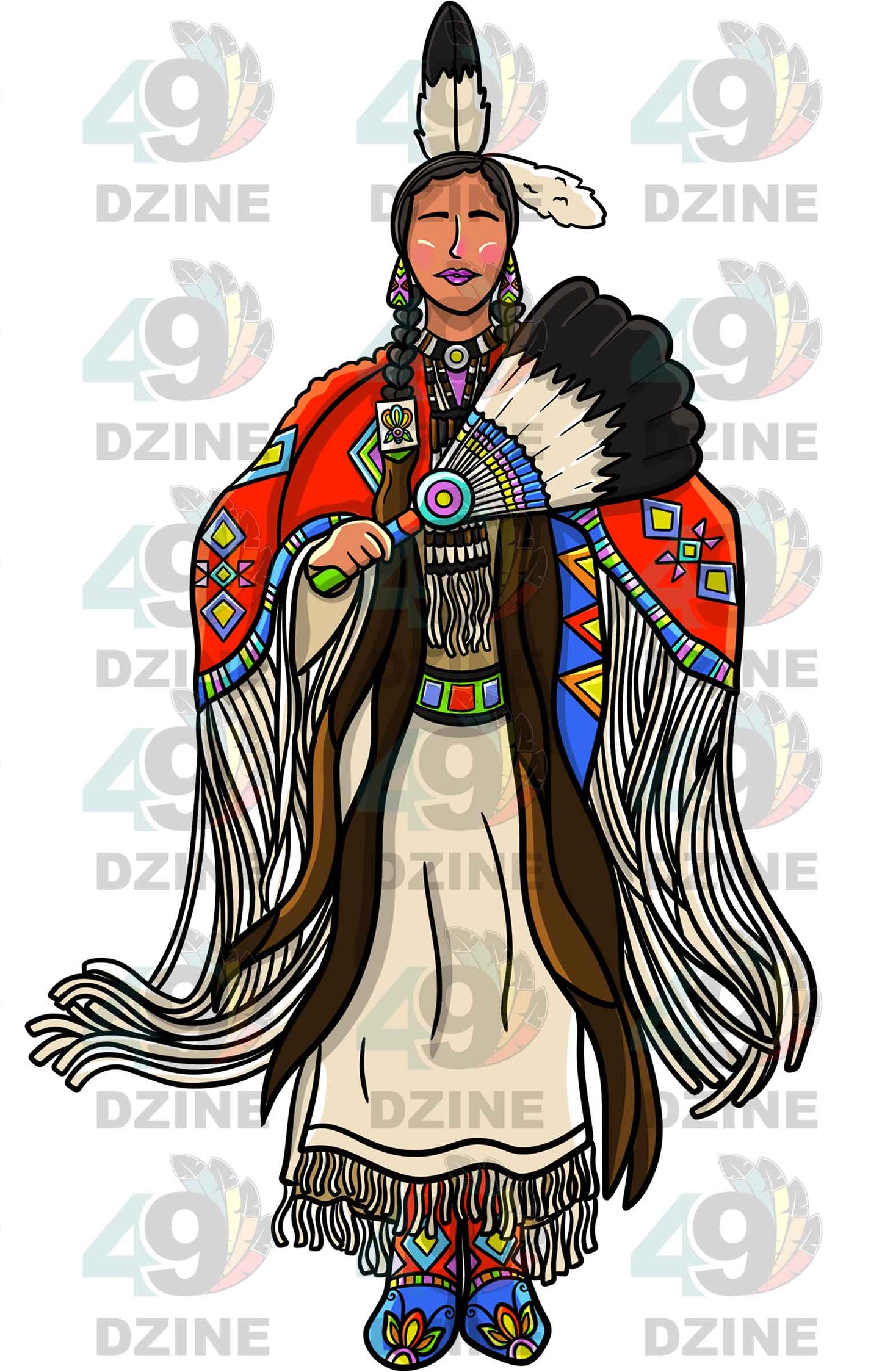 Traditional Buckskin Dancer