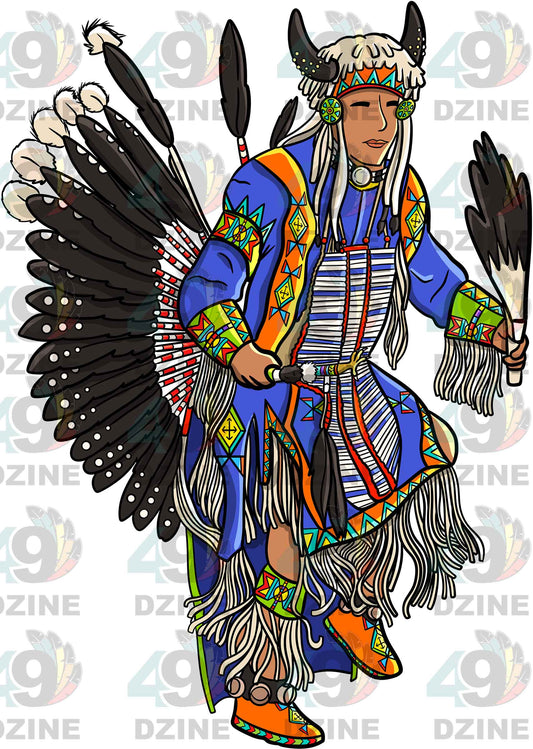 Traditional Powwow Man Dancer