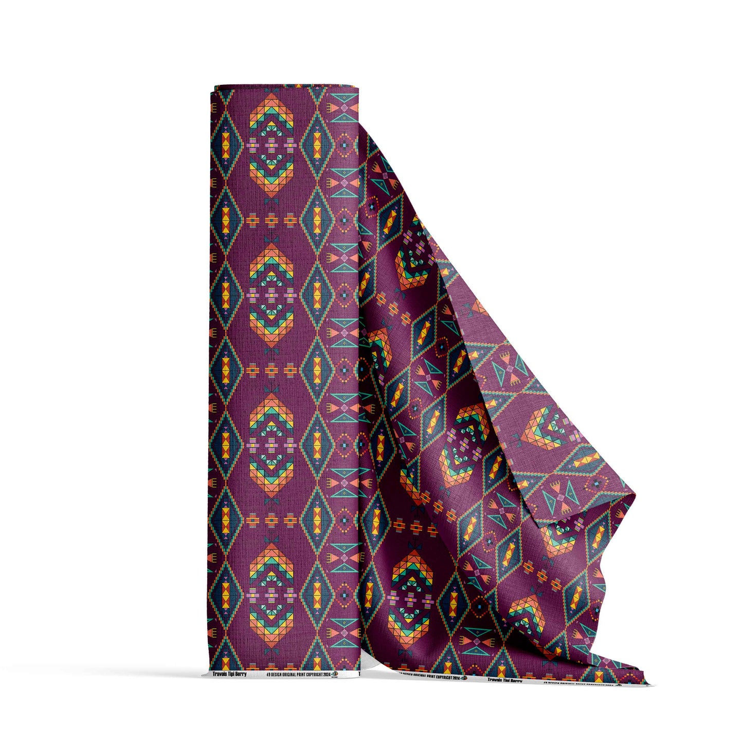 Travois Tipi Berry Fabric