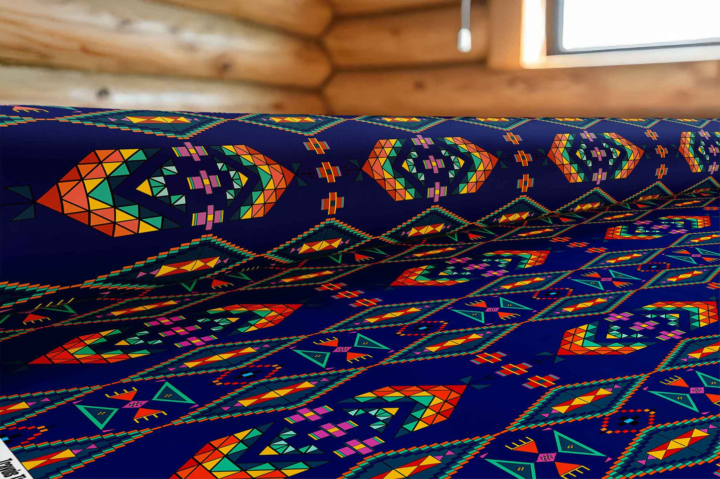 Travois Tipi Blue Fabric