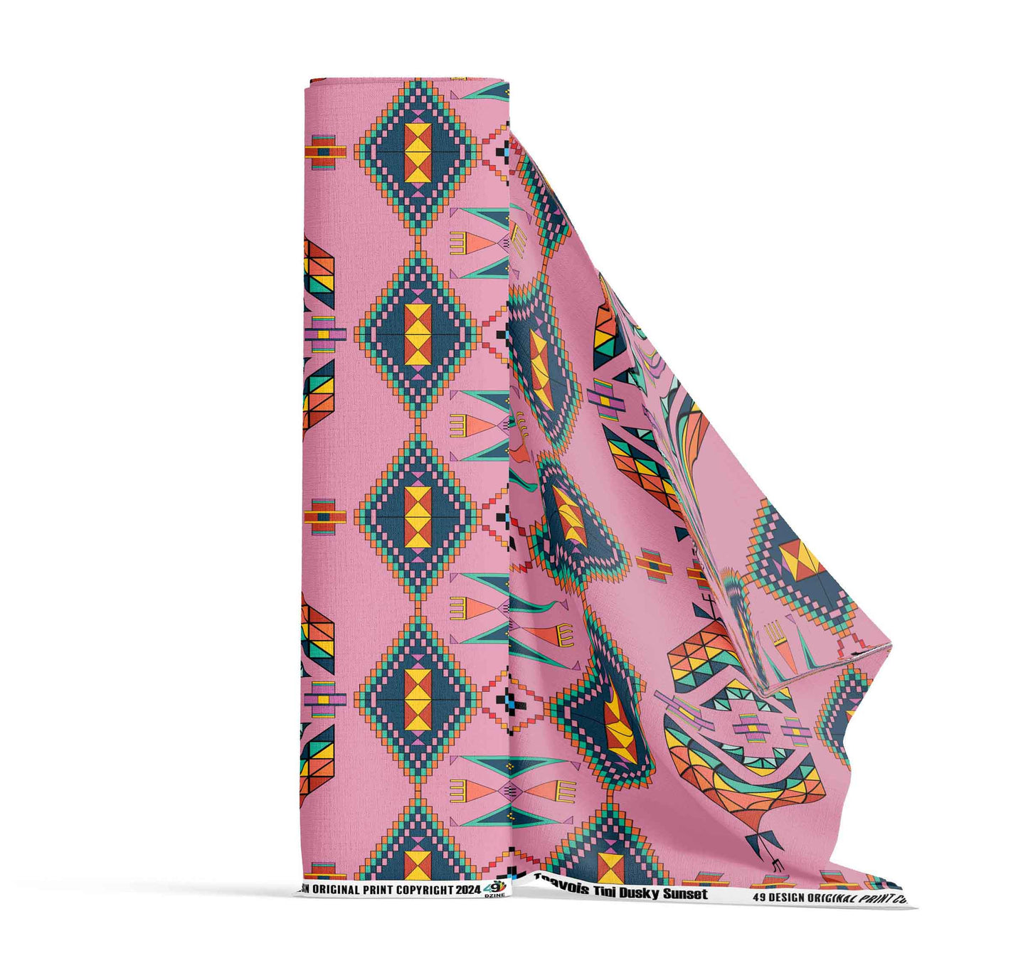 Travois Tipi Dusky Sunset Fabric