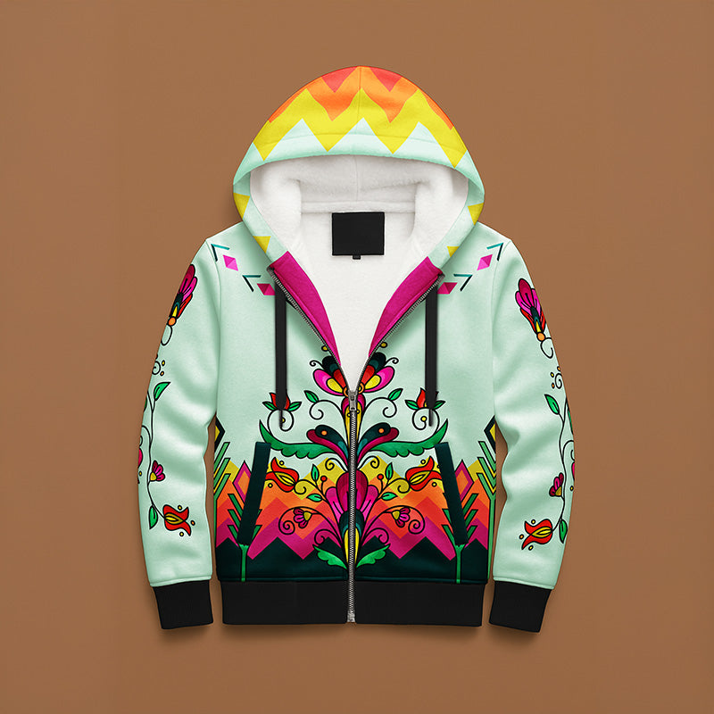 Autumn Kinship Wreath Women's Sherpa Hoodie